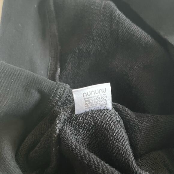 Nununu unisex boy girl black bubbly letters sweatshirt size 10-11 - Picture 7 of 8